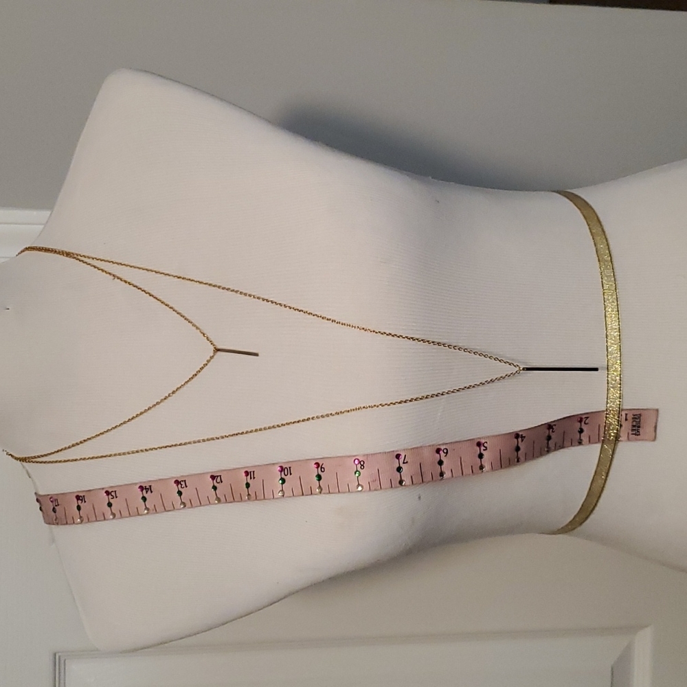 Gold double  chain,
